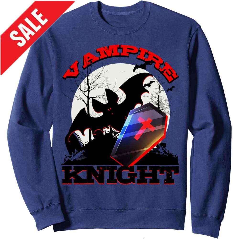 Long Sleeve Shirts for Men sweatshirt Vampire Knight Cemetery Bats Grave Graphic Halloween Sweatshirt T shirt Tee Streetwear Casual tops clothes 2025