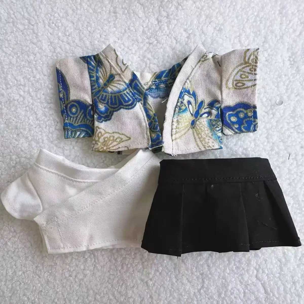 Japanese Style Doll Kimono Set for 1517cm Labubu V1 V2 Dolls Decoration Clothes Accessories C250919