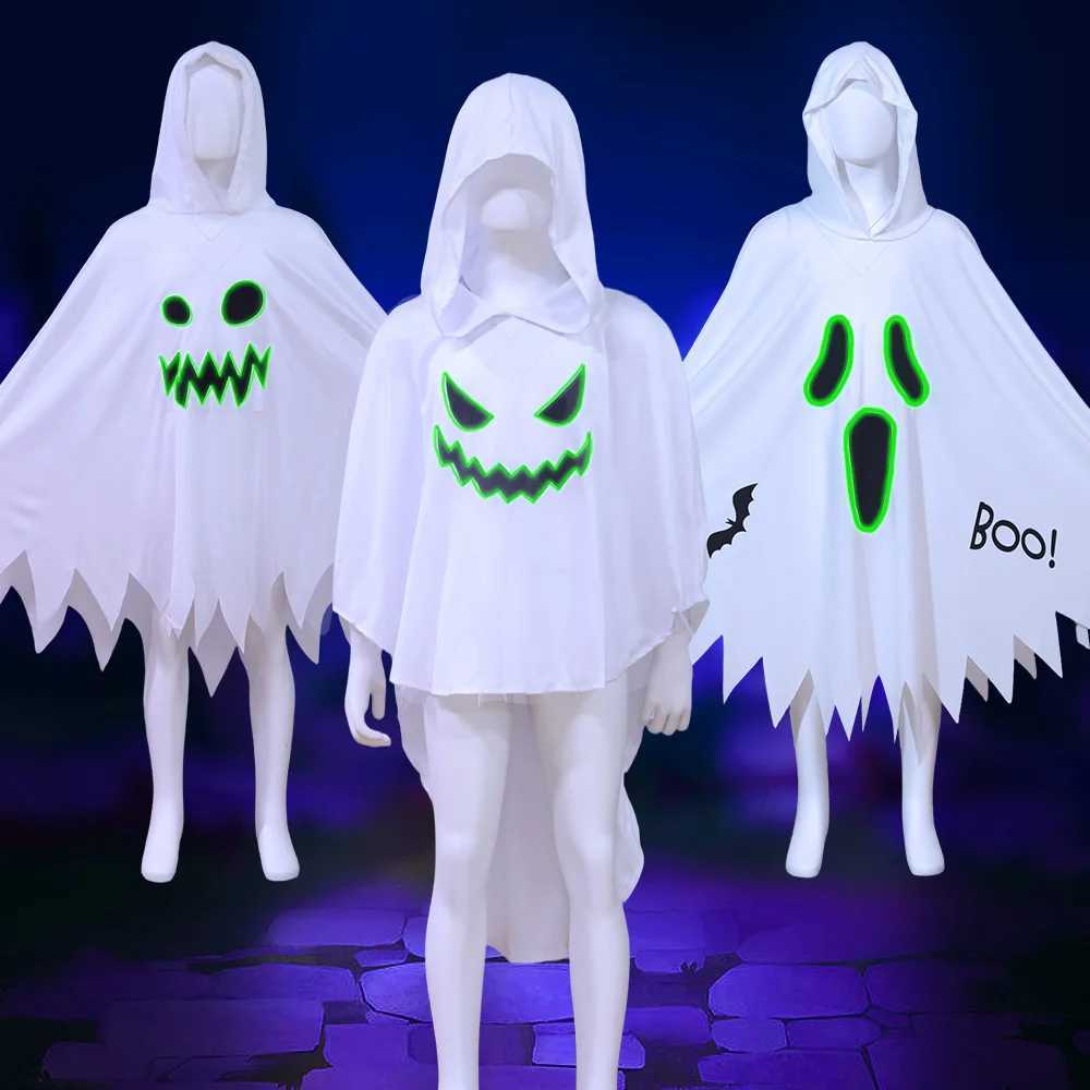 Halloween Childrens Ghost Costume Cosplay Props Night Light Ghost Baby Dress up Horror Festival Party Performance Costume L250918