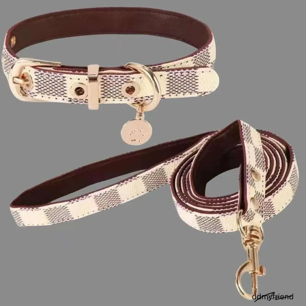 Adjustable Dog Collar With Leash Set: Durable Pet Neck Belt Traction Rope For Small To Large Dogs And Cats