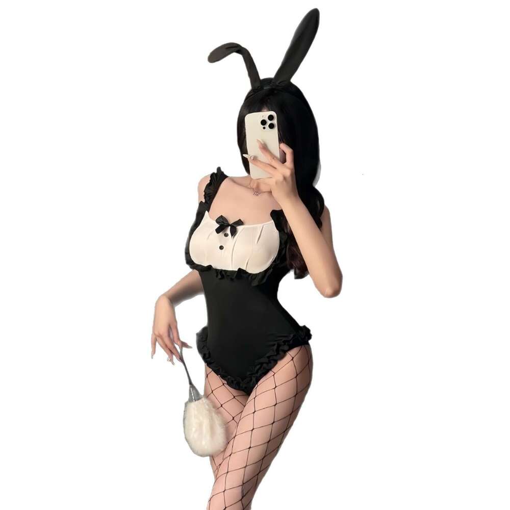 Lingerie Sexy Female Pure Desire Playful Bunny Girl Temptation One-piece Free-to-take Off Role-playing Uniform