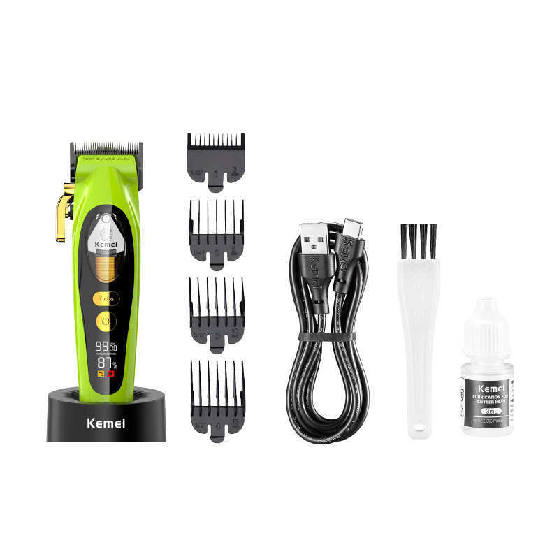 High-speed cutting hair salon professional hair clippers, digital display hair clippers, household electric clippers S25919