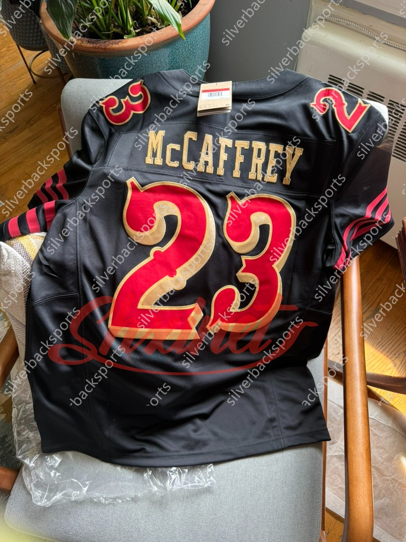 Personalized Custom Football 2025 Rivalries Jersey Christian McCaffrey Brock Purdy Deebo Samuel Trey Lance Nick Bosa George Kittle Fred Warner Jerry Rice Talanoa
