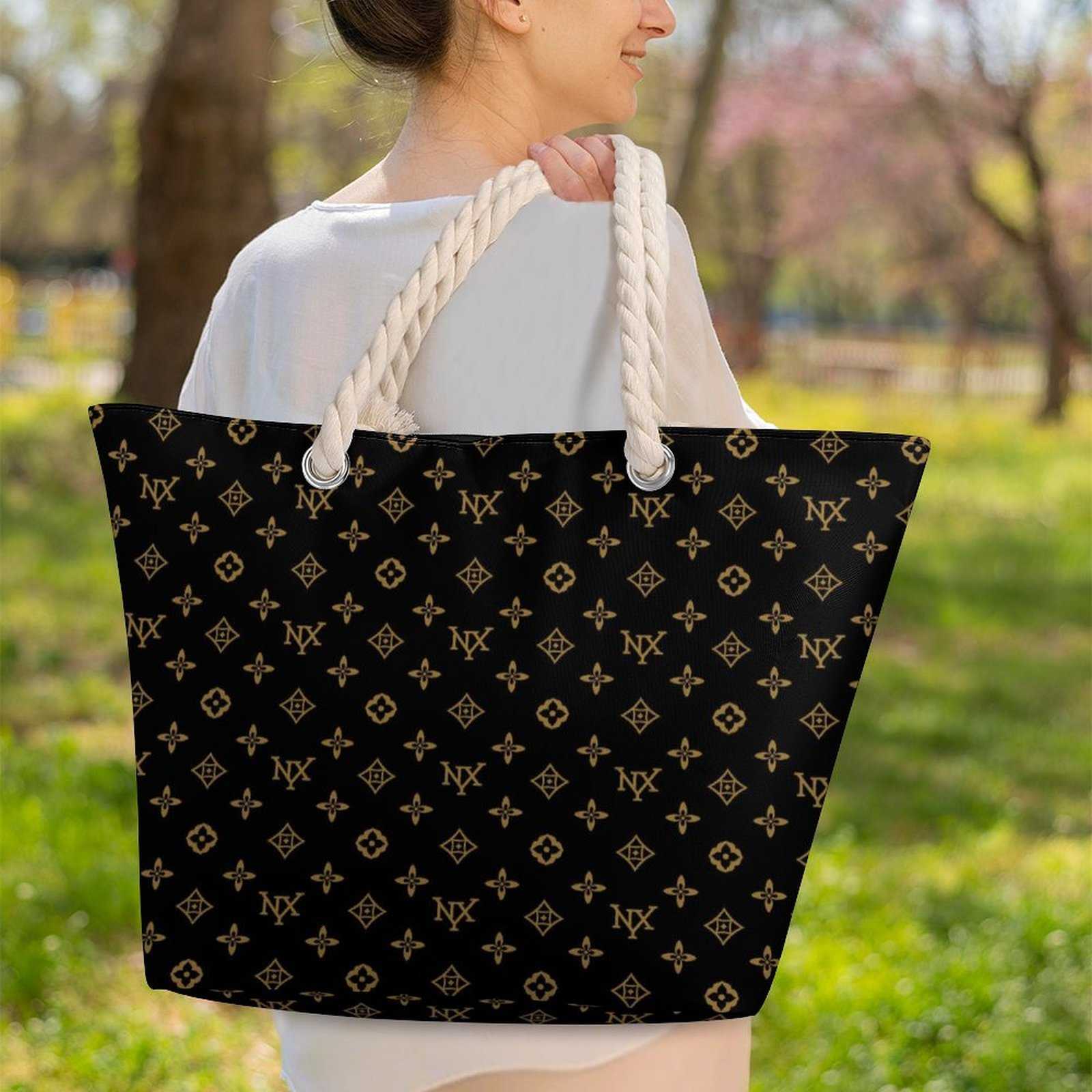 NXY Large Hemp Rope Handle Tote Bag Designer Handbags For Women Shopping Totes Shoulder Messenger Bags Purses 250919