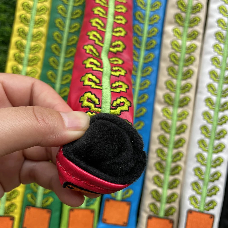 Golf pointer cover Golf Alignment Stick Cover golf Locating rod sleeve PU Leather Doubles 250918