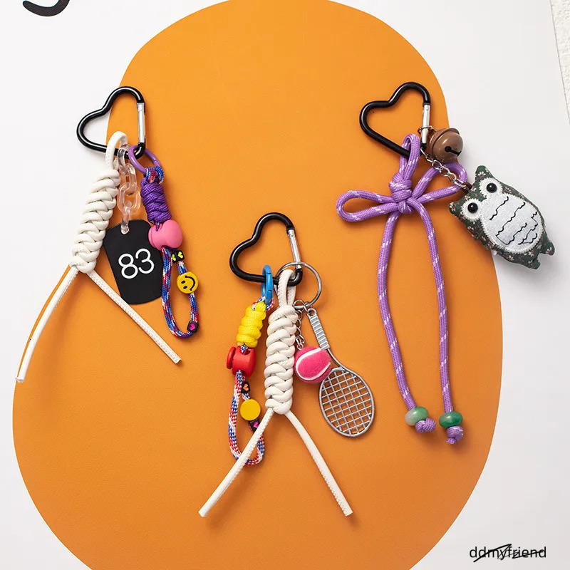 Versatile Woven Charm Keychain Bag Trendy Backpack Pendant Exquisite 250726 ddmyfriend