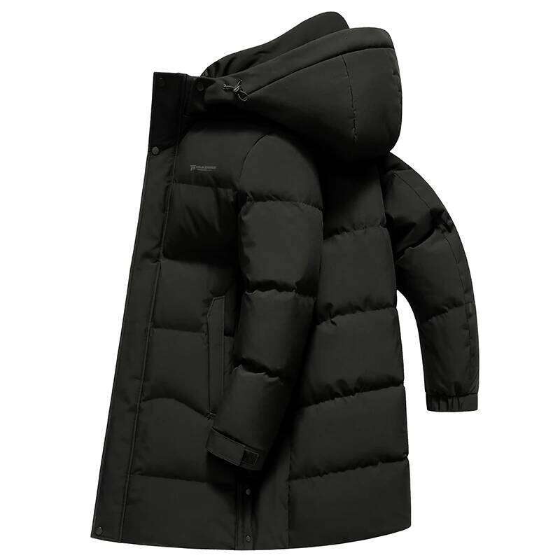 2024 new style winter Down Jacket Men White Duck Coat Windproof Warm Overcoat Thicken Solid Color Hooded jackets Male Clothing