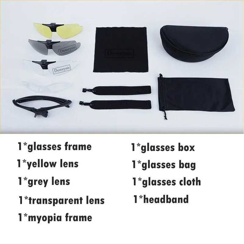 Shooting Glasses UV Protection Hiking Hunting Fishing Sunglasses Flip Up Lens Tactical Paintball Combat Goggles J250919