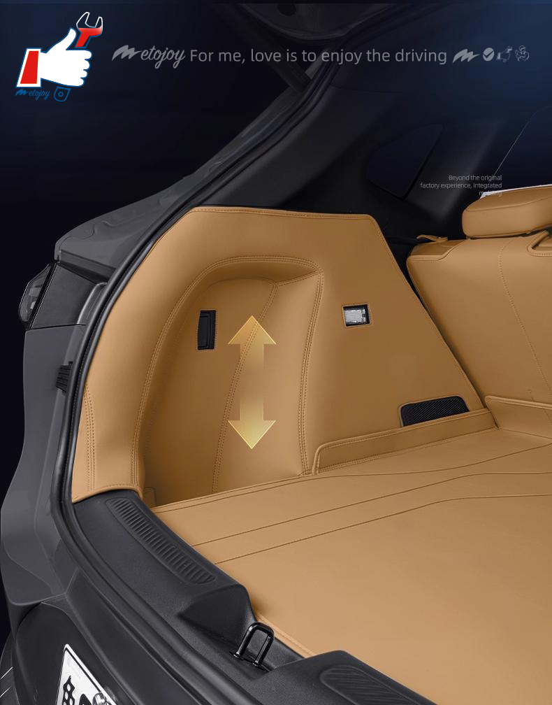 For Geely Galaxy L7 2023-2024 Car Trunk Mat Custom Fit Cargo Mat 3D Shaped Trunk Liner XPE Trunk Protection Mat Chair-Back Protection Mat Rear Trunk F