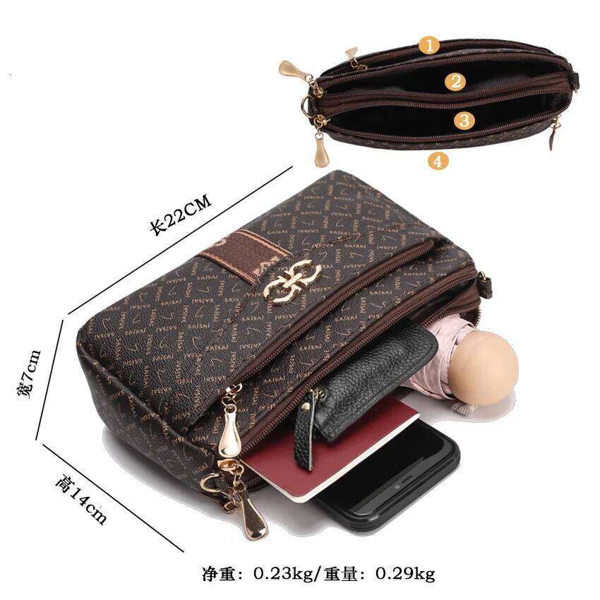 2025 Women's New Crossbody Atmospheric Middle-Aged Underarm Handbags Mini Phone Small Shoulder Bag For Mothers