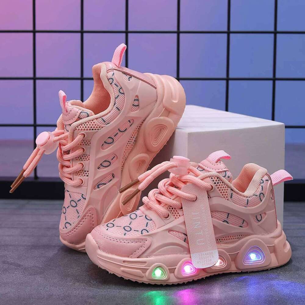 Luminous LED Light Up For Toddler Walking Shoes Girls Kids Children Baby Casual Sneaker for Boy Kid