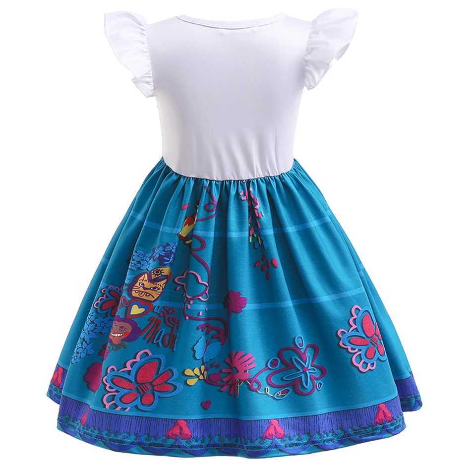 Mirabel Isabela Cosplay Princess Dress Kids Encanto Charm Costume Girls Halloween Childrens Day Birthday Party Holiday Clothes L250918