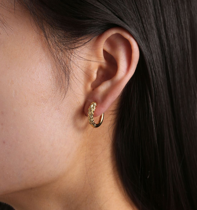 Live Versatile Copper Wheat Spike Earrings for Women Light y Gold Stud Simple Jewelry Niche Girls 250728