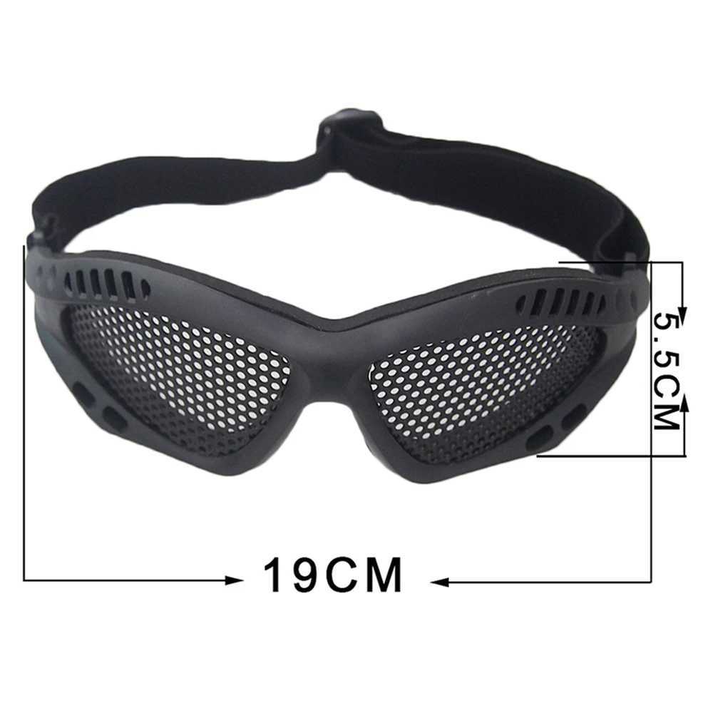 Outdoors Hunting Airsoft Paintball Eyewear Tactical Shock Resistance Eyes Protecting Outdoor Sports Metal Mesh Glasses Goggle J250919