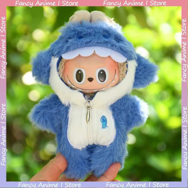 Kawaii Shark Melody Labubu Doll Onesie Plush Dolls Clothes Outfit Accessories for Korea Kpop Exo Labubu Clothing DIY Gifts C250919