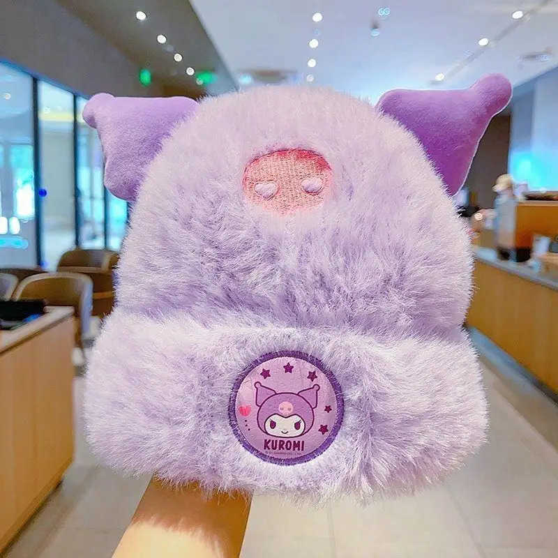 Sanrio Cute Sanrios Hello Kittys Kuromi My Melody Children Hat Autumn and Winter Keep Warm Ear Protection Keep Warm Thickening L250919