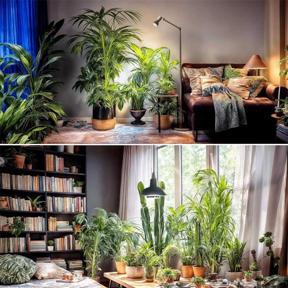 Grow Light for Indoor Plants Full Spectrum 12W Dimmable Grow Light Bulb with Remote Auto Timer Plant Light Bulb with E27 Base C250919