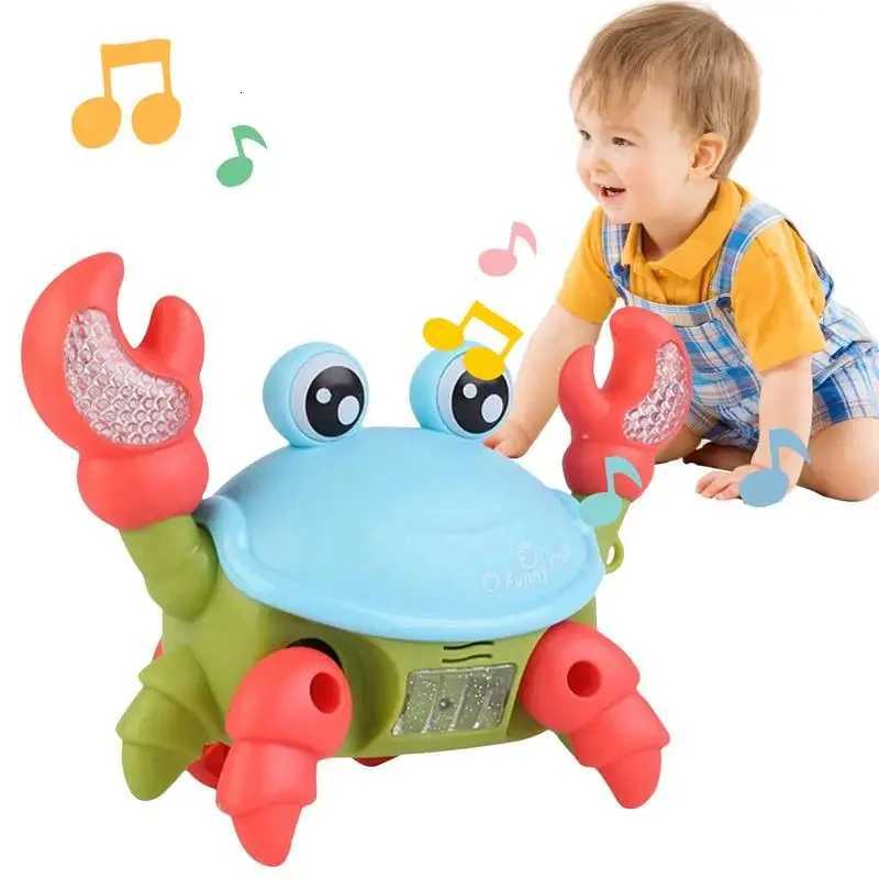 Kids Induction Crawling Crab Octopus Walking Toy Baby Electronic Pets Musical Toys Educational Toddler Moving Toy Christmas Gift X250918