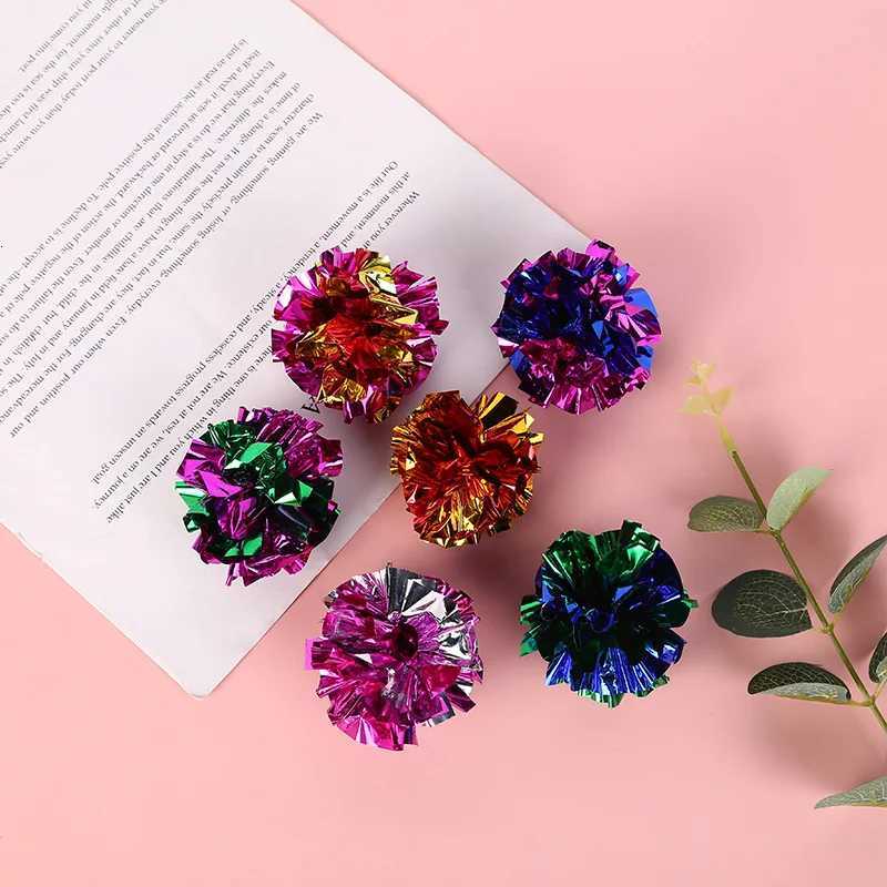 10 Pack 55cm Ringing Paper Ball Pet Cat Toys Interactive Pet Products for Kitten Accessories Pet Supplies Cat Toys Interactive X250918