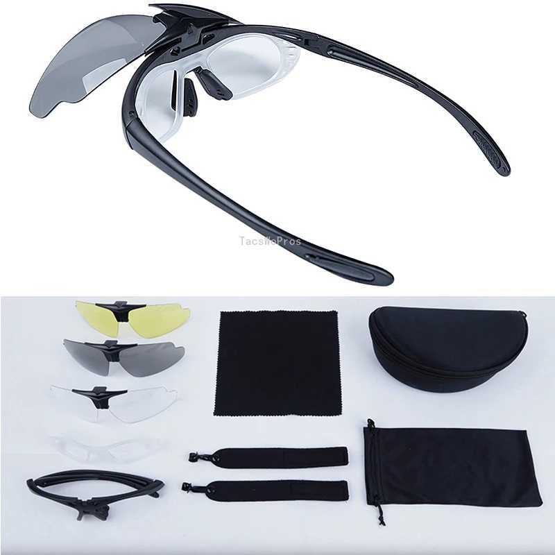 Tactical Glasses Impact Resistant Shooting Paintball Goggles UV Protection Outdoor Hunting Hiking Sunglasses 3 Lens J250919