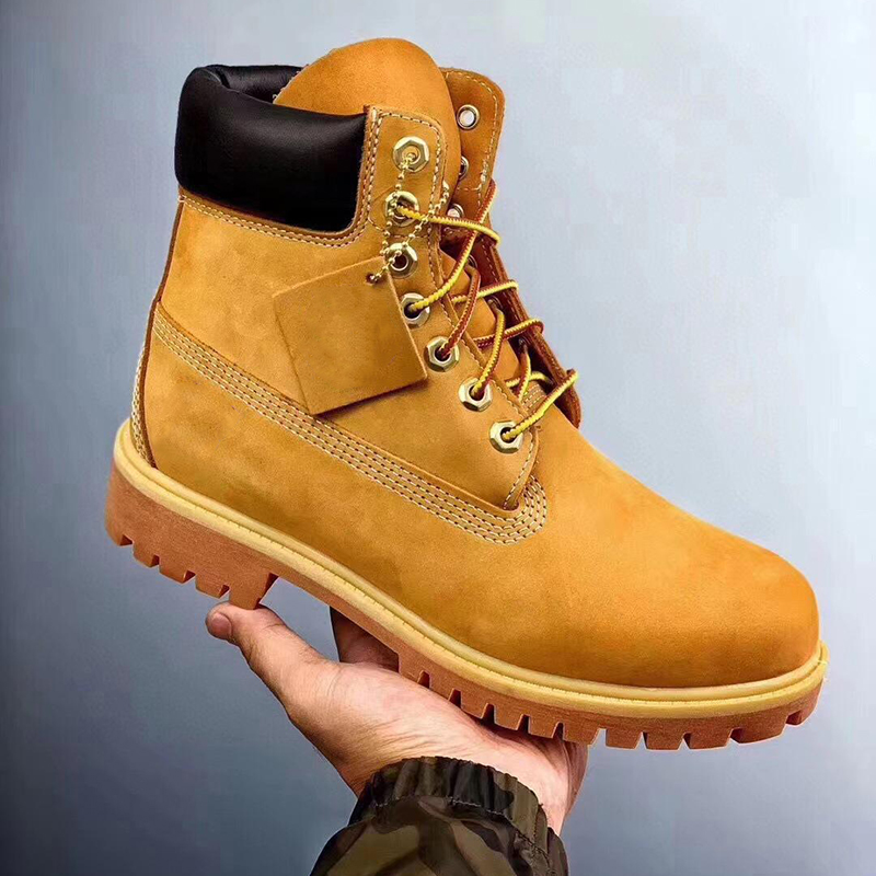 Boots Designer Womens Mens Tims Men Boot Waterproof Ankle Classic Martin Shoe Cowboy Yellow Red Blue Black Pink Hiking Motorcycle Booties EU 36-46