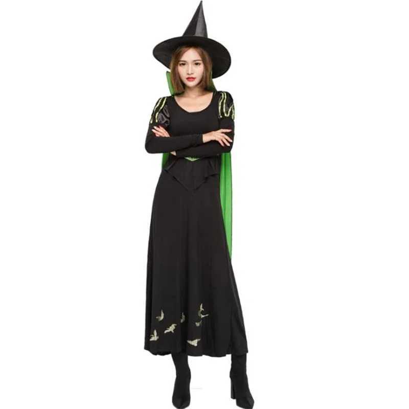 Deluxe Womens Sexy Witch Costume Halloween Party Cosplay Clothing L250918