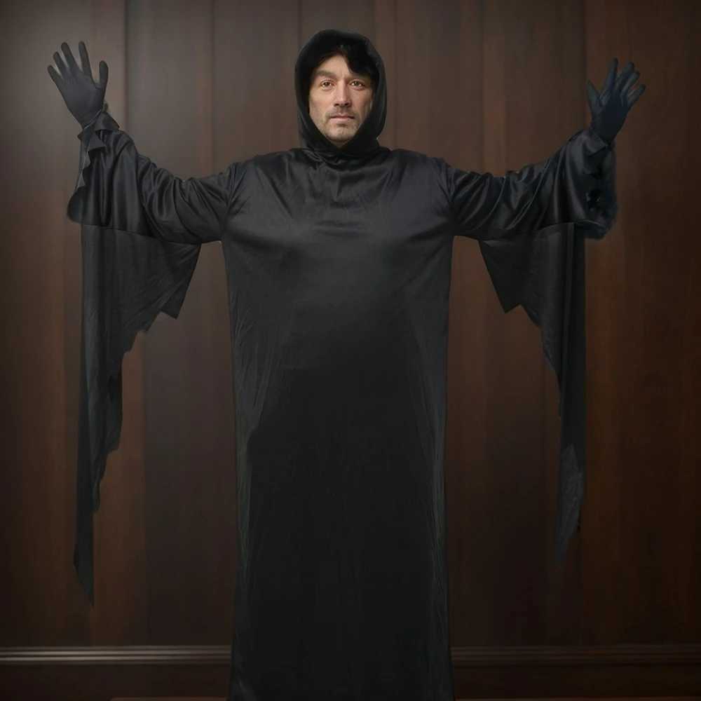 Adult Halloween S Ghost Costume Reaper Cosplay Death Dress up Props for Prom Men Horrible Movie Halloween Carnival Suit L250918