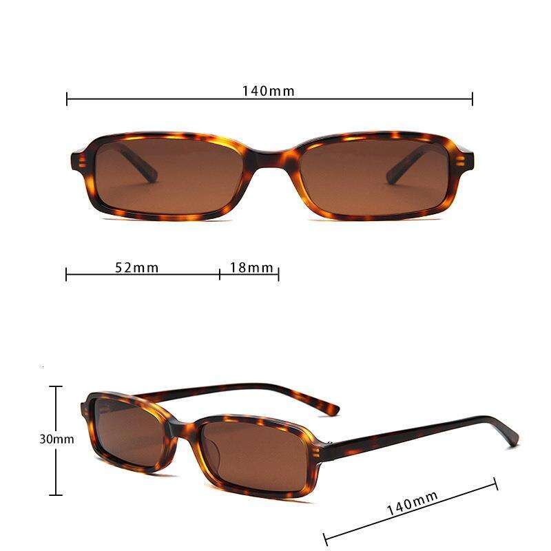 Summer New Polarized Sheet Insert for Men and Women Fashion Square Sunglasses Small Frame Personality Style
