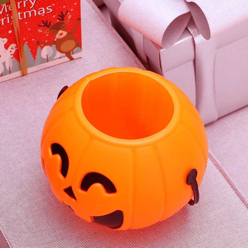 3pcs Halloween Evil Pumpkin Buckets Funny Portable Candy Container Pumpkin Bucket Candy Decor Pail Treat Buckets Lantern C250919