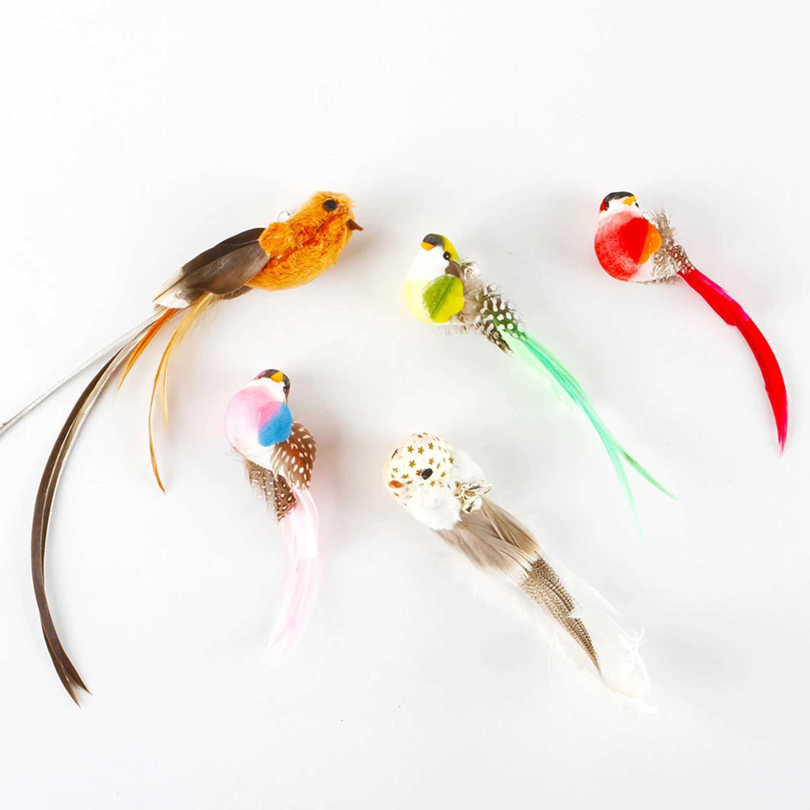 Replacement Head For Funny Cat Stick Toy Various Kinds Cats Rod Feather Birds Teaser Kitten Toy For Pet Supplies X250918
