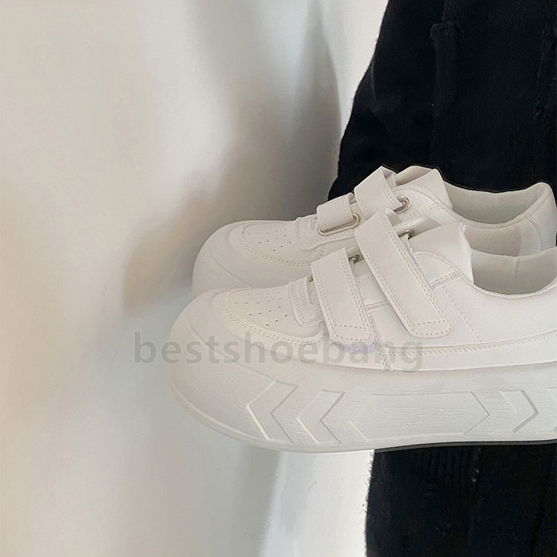 designer shoes platform sneakers minimalist loafers womens trainers versatile student velcro casual thick soled women shoes size 35-40