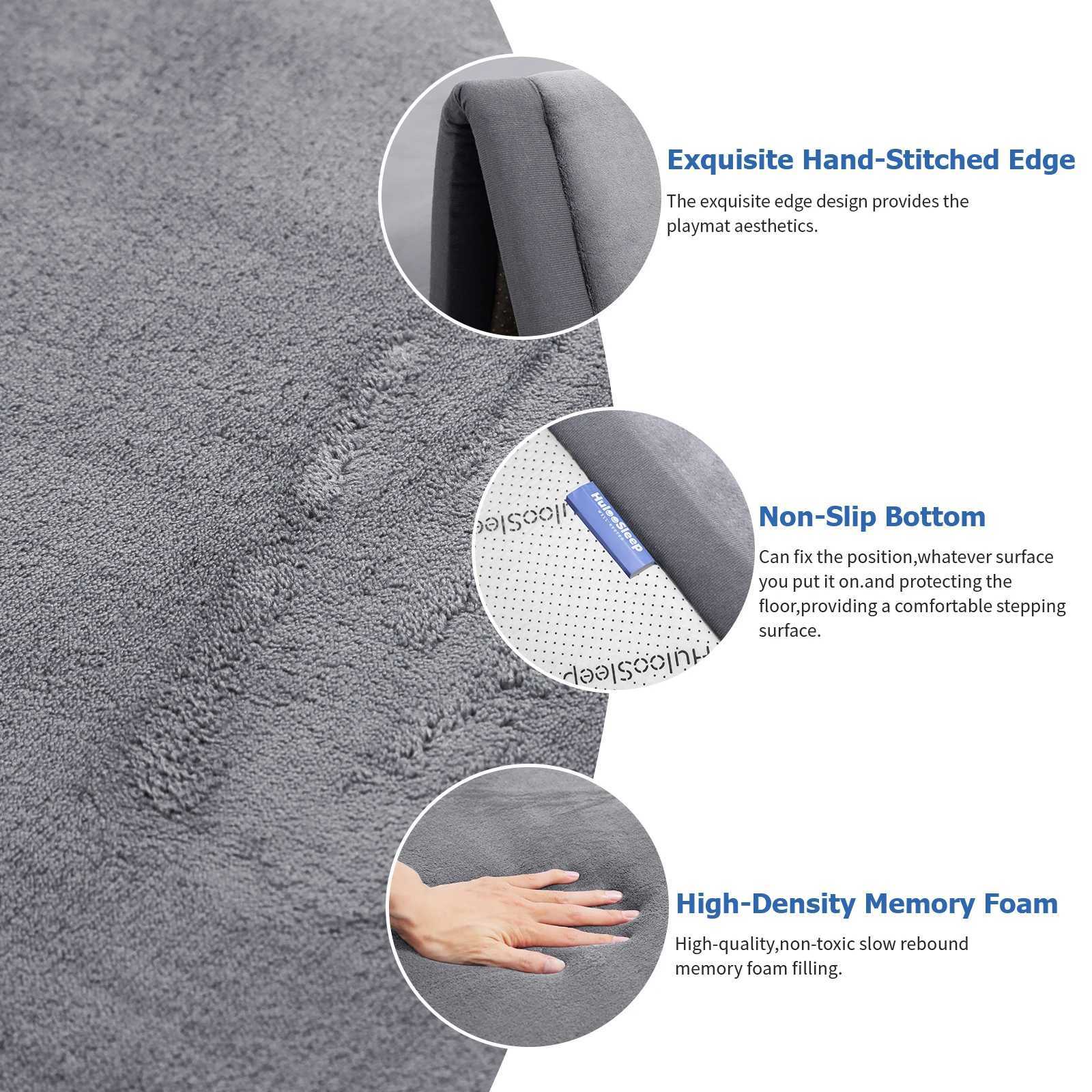 Carpet For Floor 3cm Thick Memory Foam Playpen Mat With Nonslip Bott For Living Ro Soft Velvet Minimalist Carpet Kids Rugs C250919