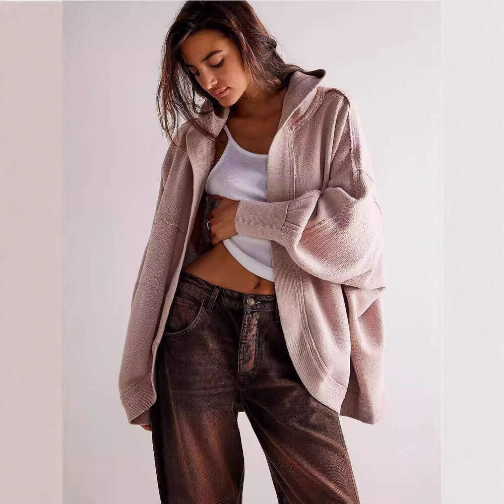 American Style Women's Winter Sweatshirt Casual Jacket Sports Hoodie Cardigan High-End Feel