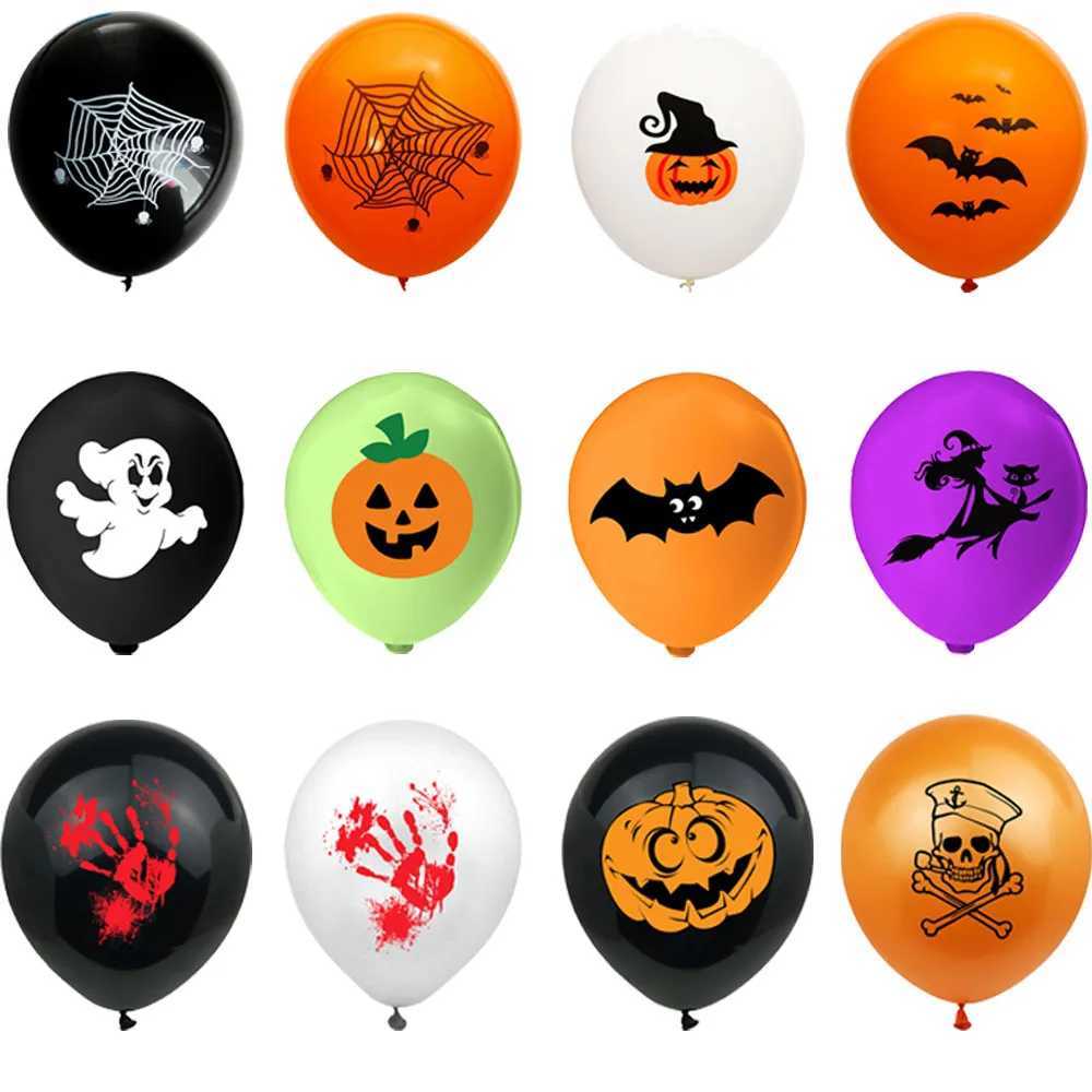 Halloween Balloons Halloween Theme Party Supplies 12 Inch Latex Balloons Pumpkin Spooky Witch Balloon Kids Birthday Party Decor C250919