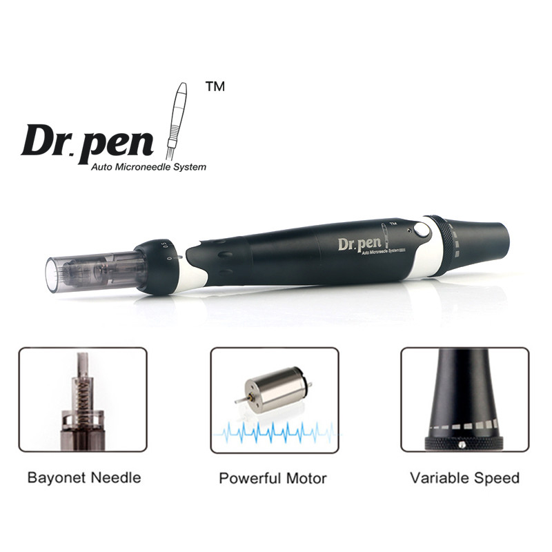 Dr.pen Ultima A7 Wired Microneedle Facial Tool Dermapen with 2Pcs 12Pin Needle Cartridges for Skin Rejuvenation Mesotherapy