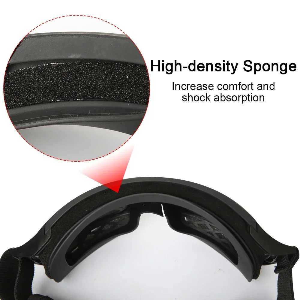 Tactical Goggles Mountaineering Sunglasses Windproof Sand Control Motocross Motorcycle CS Glasses 3 Color Lenses Replaceable J250919