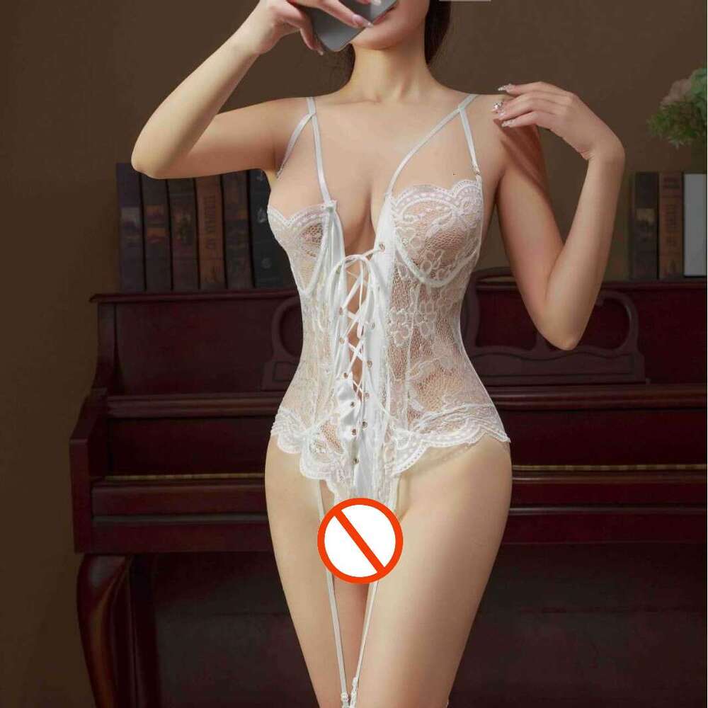 Alluring Bodysuit Pure Desire Sexy Hot Temptation Women's Uniform Strap Set Underwire