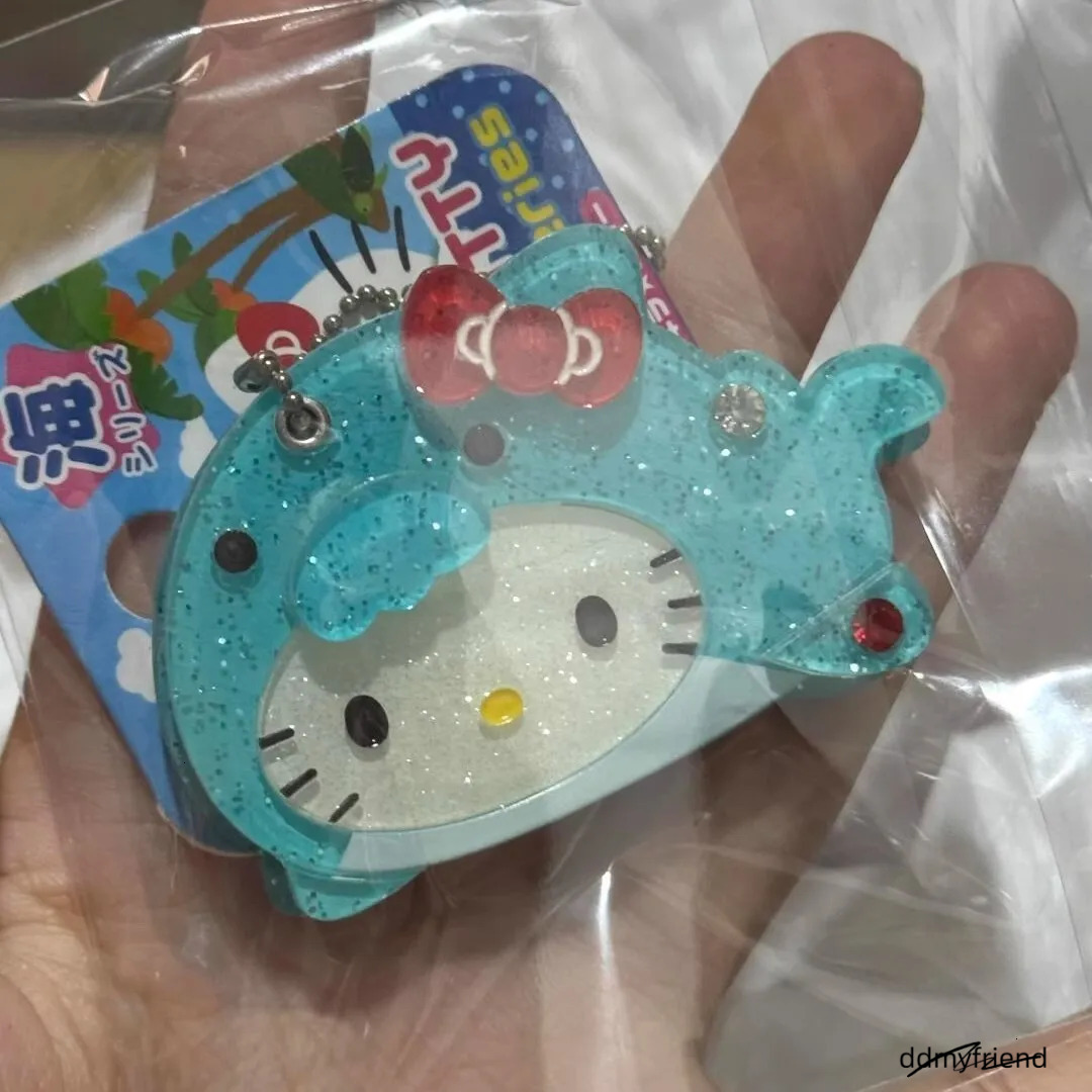 Portable Kawaii Makeup Keychain Cartoon Sliding Cover Mirror Keyring Bag Pendant Hanging Decoration250711 ddmyfriend