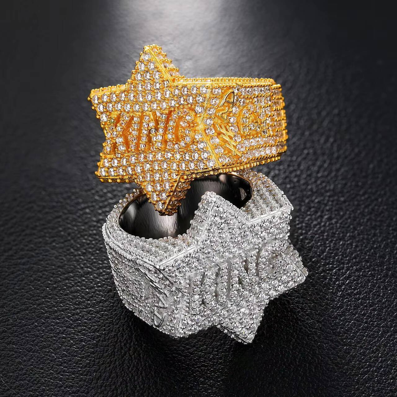 Custom VVS Moissanite Hip Hop Ring for Men Iced Out Diamond Ring Unique and Stylish Ring Design Handmade in India