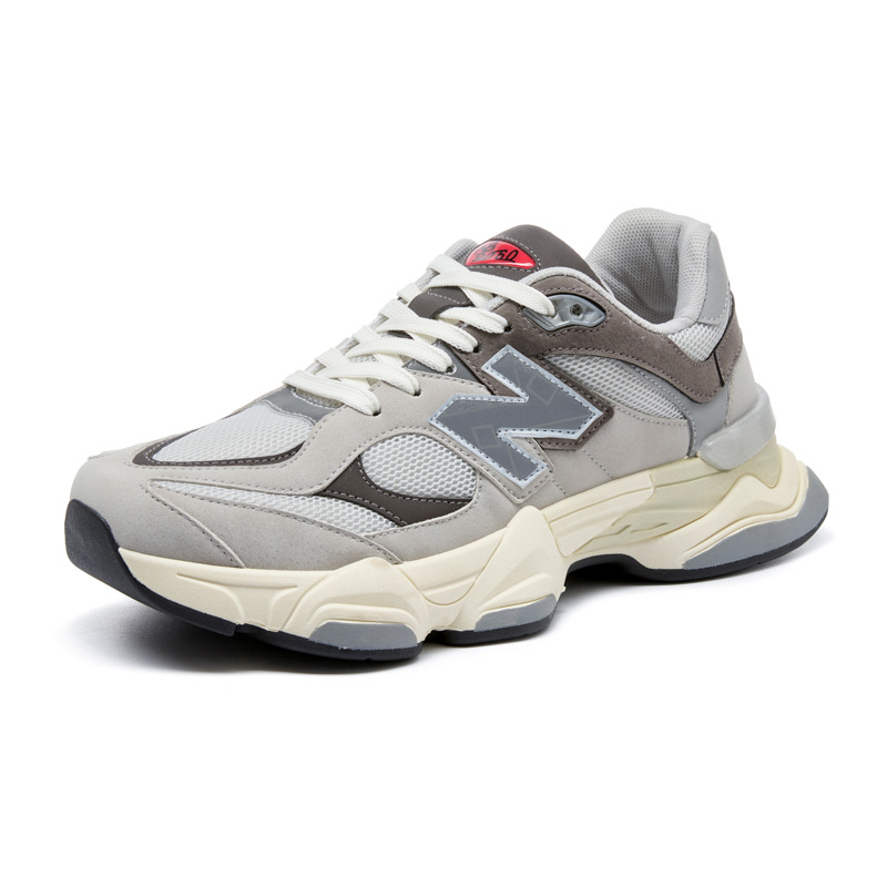 Designer shoes free shipping Men's Spring and Autumn Women's Retro Running Height Increasing Shoes New Style grey white