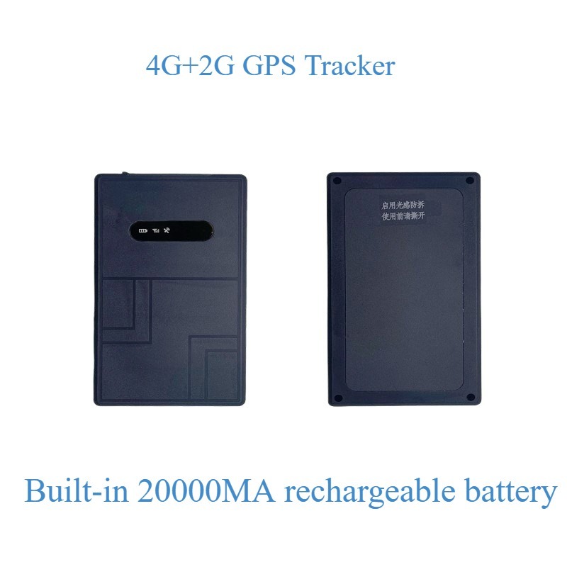 Compact Dual SIM (GSM+LTE) Vehicle Tracker: Portable Long-Standby Anti-Theft Solution car gps tracker Built-in20000ma rechargeable battery