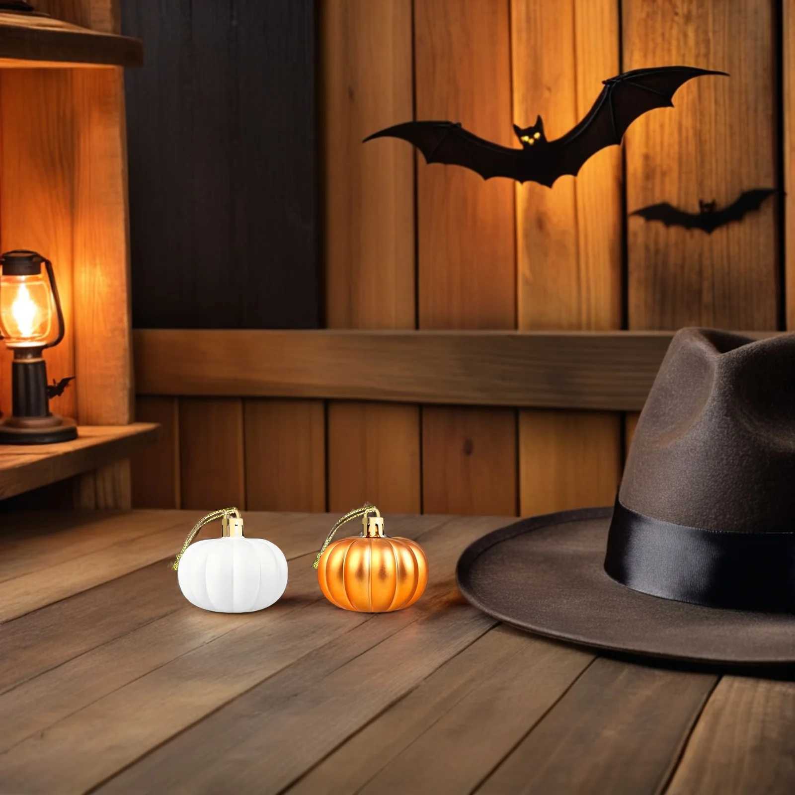 Pumpkin Pendant Decor Autumn Harvest Ornament Artificial Plastic Fall Tree Ornaments C250919