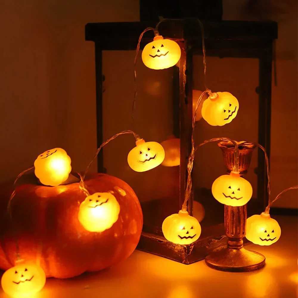 Halloween Pumpkin String DIY Lights 3m 20LED 3D Cute Trick Treat Lantern Horror Halloween Day Battery Powered Party Decorations C250919