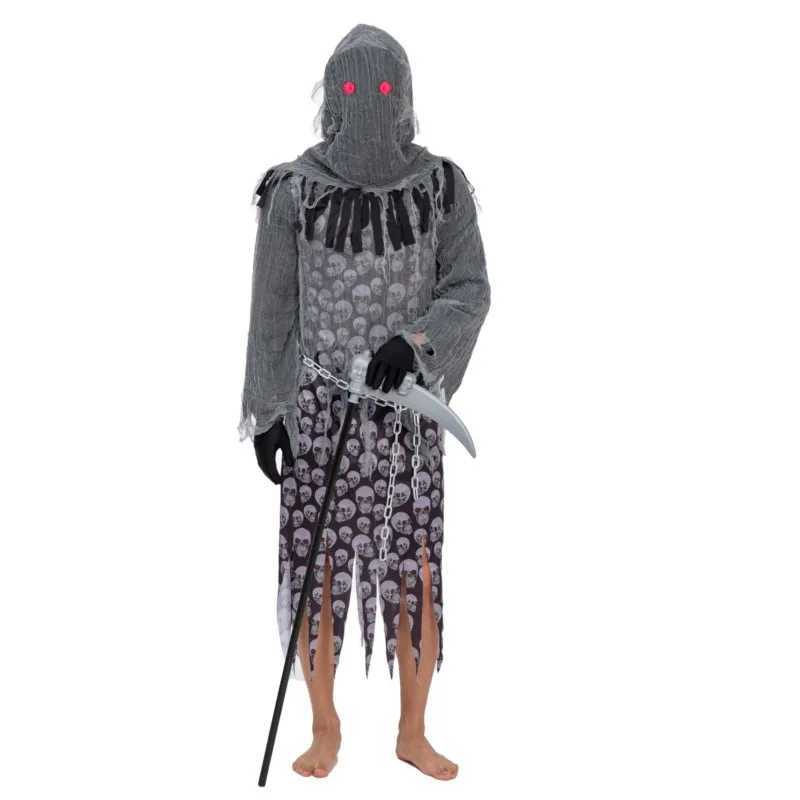 Halloween Cosplay Suit Death Sickle Costume Children Adult Mysterious Clothes L250918