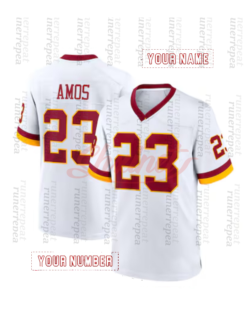 Custom 2025 Jerseys 5 Jayden Daniels Football Jerseys Mike Sainristil Terry McLaurin Jahan Dotson Da'Ron Payne Allen Robinson Jr