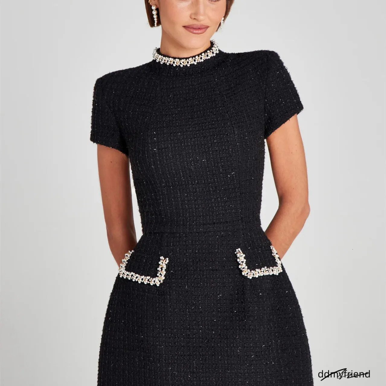 Hot Free Shipping Designer For Women Casual Minimalist Dress Fashionable Commuting Slim Fit Mid Skirt ddmyfriend