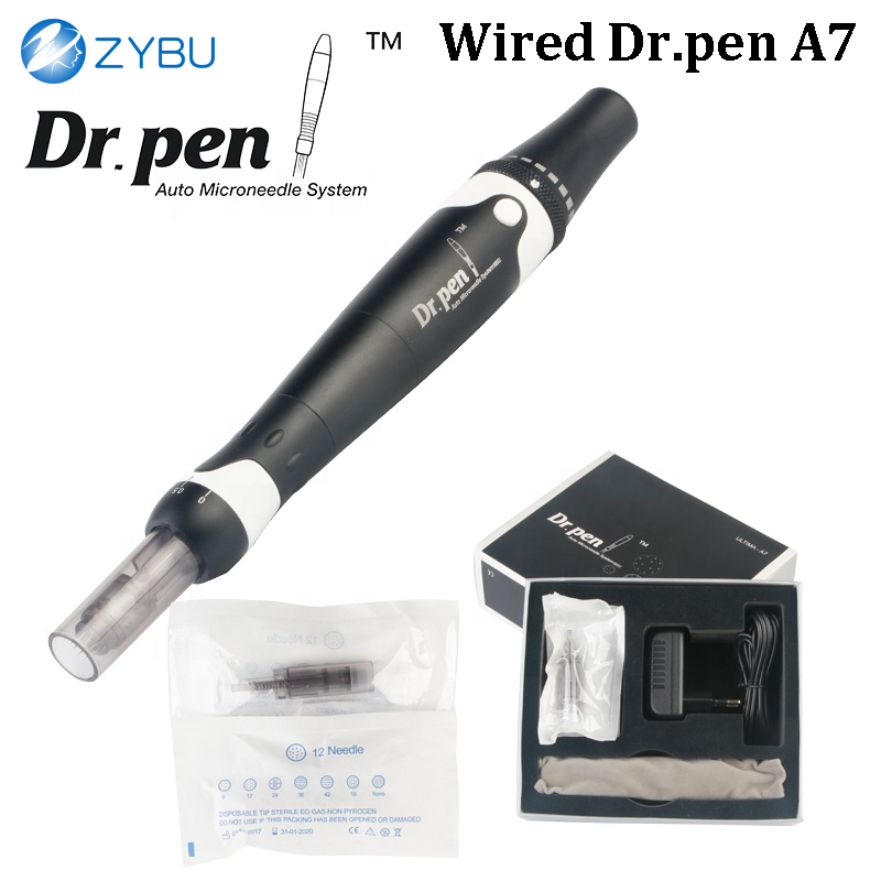 Professional Dermapen Electric Micro Needles Facial Microneedle Device with Ultima Precision - Wired DrPen A7 for Deep Tissue Treatment & Mesotherapy