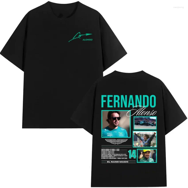 Men's T Shirts Summer Fernando Alonso Graphics Harajuku T-Shirt 2025 And Women's High Quality Cotton Gothic Aesthetic