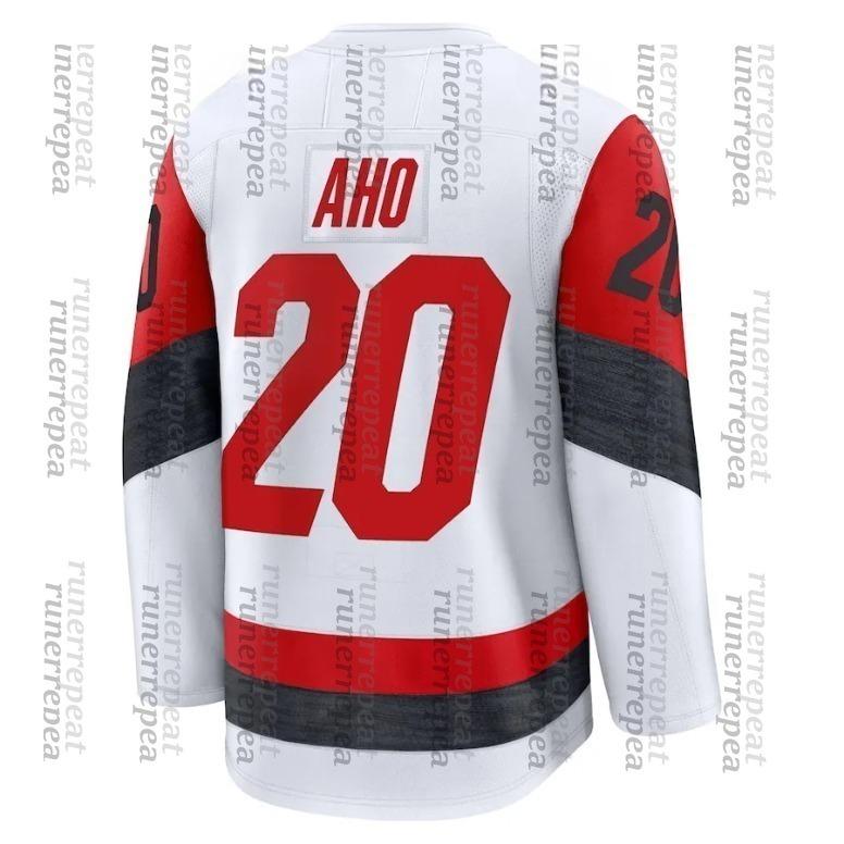 Custom 2025-26 Hockey Jersey Sebastian Aho Andrei Svechnikov Jaccob Slavin Seth Jarvis Brent Burns Mens Womens Youth