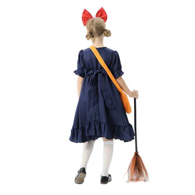 2025 Halloween Childrens Costume Witch Express Anime Cosplay Dress Childrens Performance Costume Kiki The Witch L250918